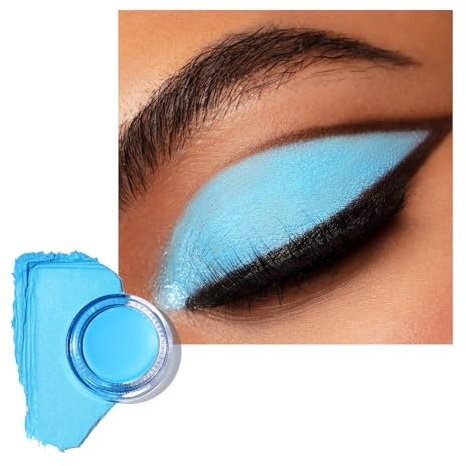 Oulac Matte Eye Shadow Blue | Eyeliner & Eyeshadow Primer Fine Texture Up to 12 Hours+ Wear | Waterproof Matte Finish | Daily Eye Makeup | Vegan | 06g (CM09) Wonder