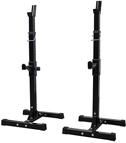 GIGBIRD Kniebeugenständer Klimmzugstangen Kniebeugenständer Bankdrücken Multifunktionsregal Verstellbare Halterung Heim-Fitnessstudio Krafttrainingsständer Fitnessstange für Männer