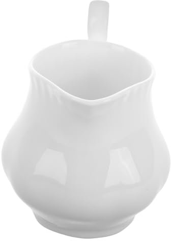 GLEAVI Bricco per Latte in Ceramica Bricco per Schiumare Latte da Tazza Navicella per Servire La Salsa Ciotola per Servire La Salsa