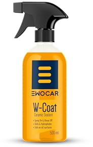 Ewocar W-Coat Keramikversiegelung 500ml – Spray & Rinse Formel, hydrophob & glatt, einfache Anwendung, lackschonend, langlebiger Schutz für Lack, Glas, Felgen & Kunststoff