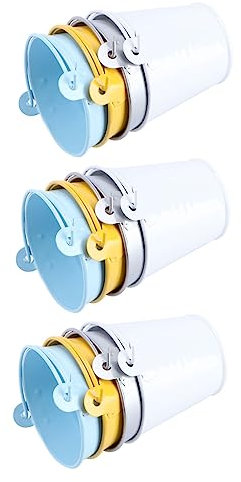 KONTONTY 12 pezzi Vasi Appesi Metallo per Vasi da per Balcone e Decorazione Esterna Colore Casuale Colore Casuale