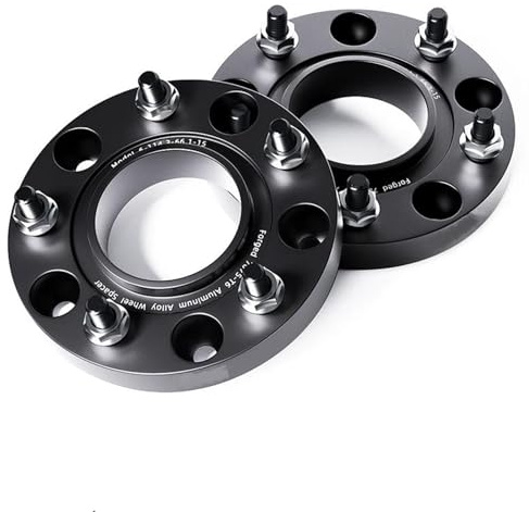 Spurverbreiterungen 2 Stück 6x139,7 CB 77,8 M14x1,5 für Dodge Ram 1500 2019-2024 Flanschplatte T6-7075 (2 Stück 35 mm/Cb 108 - ohne Lippe)