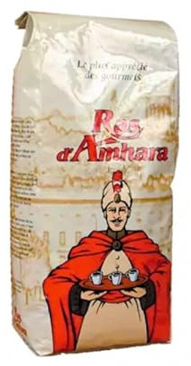 CAFÉS FOLLIET - Café En Grains - Vénitien Ras D'Amhara - Torréfaction traditionnelle - Intensité 9/10 - Mélange Robusta & Arabica - 1 kg