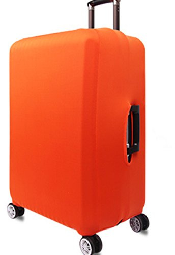YianBestja Elastisch und Einfarbig Kofferhülle Koffer Abdeckung Schutzhülle Kofferschutzhülle Kofferbezug Luggage Gepäck Cover mit Band und Klettverschluss