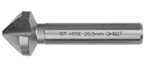 GSR Avellanador cónico HSSG de 90°, pulido, diámetro de 16,5 mm, avellanador de desgradación