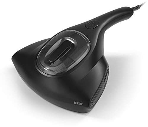 N8WERK L'aspirateur à acariens Midnight Black Edition | Aspirateur de matelas à forte puissance d'aspiration | Stérilise les surfaces avec la lumière UV-C | Détruit jusqu'à 99,9% des acariens