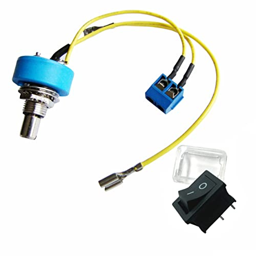 Tour Fit Potpotentiometer für Powakaddy Freeway, Highway, Classic, Legend Golfwagen, 1 K Ohm, Ein-/Aus-Schalter und Abdeckung im Lieferumfang enthalten