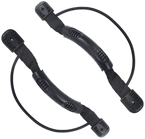 Garneck 4stücke Kajak-Seiten-tragegriff Aus PVC-Kunststoff Kanu-Boots-Griff Mit Bungee-Seil Kajak-zubehör Einfache Montage Und Demontage Robust Und Tragbar Schwarz