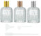 Flacone di profumo, nebulizzatore portatile con cappuccio, 3 bottiglie di profumo di ananas da 50 ml, bottiglia da viaggio ricaricabile, in vetro di cristallo, vetro vuoto con pipette e imbuto per
