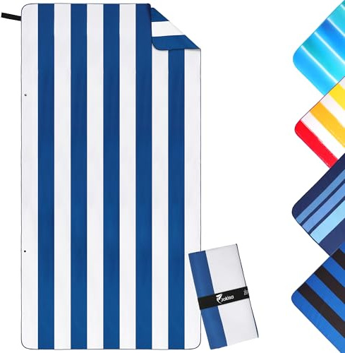Jokisa Strandtuch Mikrofaser Handtuch Groß 90x180cm,Microfaser Handtücher Kompakt und Sandfest,Leicht und Schnelltrocknend Gym Handtuch für den Strand,Gym,Travel,Strand,Sauna