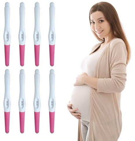 Test di Gravidanza Precoce, 8 pezzi Test di Gravidanza ultrasensibili, Test di Gravidanza HCG Ultrasensibile in Stick sicuro e semplice da usar, Pregnancy Test Risultati Accurati e Affidabili
