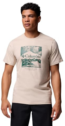 Columbia CSC Seasonal Logo t-shirt, Upplev ultimat komfort med ultralen ekologisk bomull, med stretch-passform och ribbad krage - herr