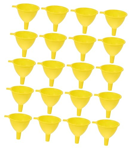 SHOWERORO Set Da 20 Imbuti Di Plastica Trasparente Piccoli Per Uso Cucina e Laboratorio, Design Compatto Per Colli Stretti e Trasferimento Liquidi e Solidi, Imbuto Mini Versatile e Durevole