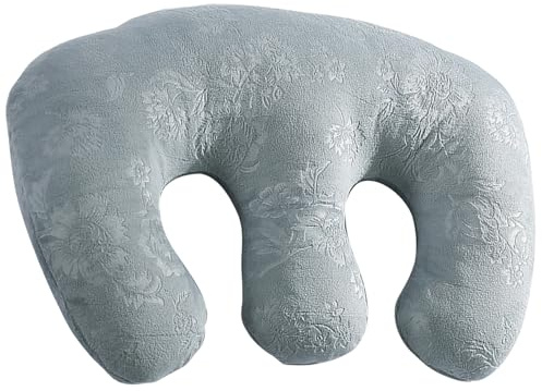 Wedhapy Breast Pillow, Ergonomic Detachable Chest Pillow, Prone Cushion for Napping, Breast Support Pad Bolster SPA Beauty Salon Massage Table Sleep, Grey