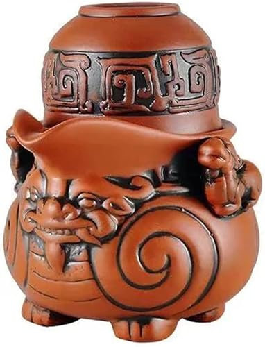 Service à thé en céramique, théière et tasse à thé Pixiu, théière en porcelaine Zisha Kung Fu, services à thé en argile violette (rouge)