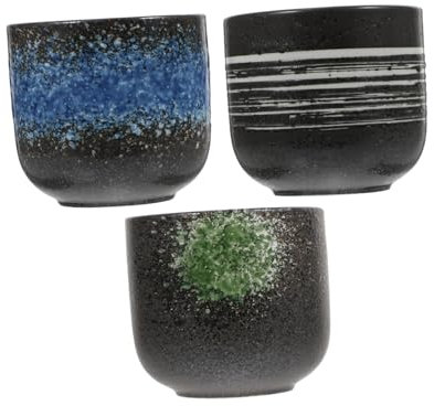 Cabilock 3pièces Tasse à Thé Décorative De Style Japonais Tasses à Eau Créatives Pour Maison Tasses à Thé Pour Divers
