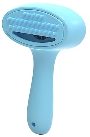 PERSELOSO Electric Pet Hair Cleaner Brush Portable Hair Remover Tool Sky-blue for Cat Dog Grooming Household Use