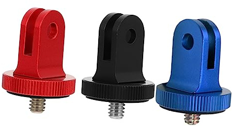 Operitacx 3stücke Action-Kamera-Adapter -Gewinde Kompatibel für Kamera und Handyhalterungen aus Leichter und Glänzender Aluminiumlegierung für Stativ und Selfie-Stick-befestigungen