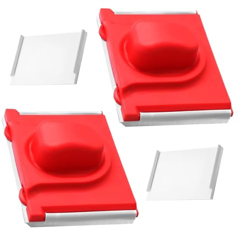 2 Pcs Paint Edger Tool, Paint Edging Tool for Walls, with 2Pcs Replacement Pad Refills, for Walls and Ceilings for Edge Trimmer Tools