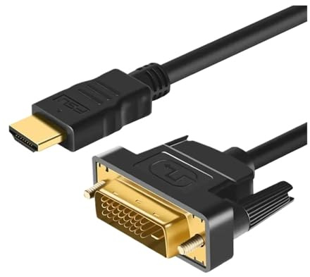 Câble HDMI 3D 1080p vers DVI, adaptateur DVI-D 24+1 broches, compatible Xbox, 1 m/2 m(A)