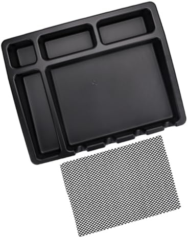 Veemoon Haarschneidemaschinenhalter mit Anti Rutsch Matte Organizer für Friseurplatz Ablage für Haarstyling Werkzeuge Langlebiges Friseursalon Tablett Platzsparend und Stabil