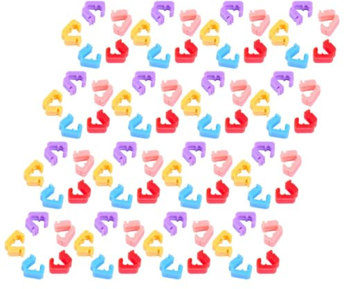 CORHAD 500pcs Plastic Balloon Clips for Sealing and Tying, Balloon Accessories for Birthday, Wedding, and Party Decorations