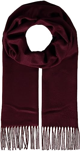 FRAAS Cashmink Schal 30 x 180 cm - Weicher als Kaschmir - Made in Germany - Schal einfarbig für Damen und Herren - Perfekt für Herbst und Winter Wine