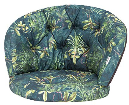 HOBBYGARDEN Coussin de chaise pour fauteuil en rotin, coussin de banc, balançoire, coussin de jardin, coussin de chaise longue, coussin de repos, 60 x 50 cm, herbe verte