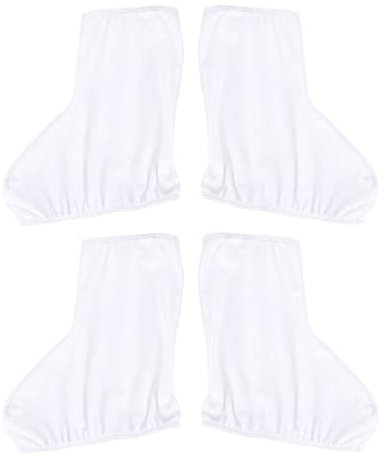 BESPORTBLE Schlittschuhe Stiefelüberzüge Eiskunstlaufschuhe Cover Überschuhe Schlittschuh Bezug Skate Boot Abdeckhauben für Eiskunstlauf Eislauf Rollschuhe 2 Paare Weiß L
