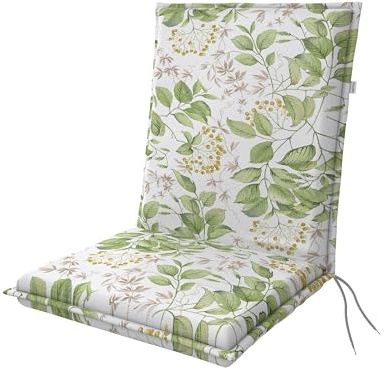 Doppler / Niederlehner Elegant/Gartenstuhlauflage/Niederlehner/Blätter/ca. 100 x 48 x 6 cm