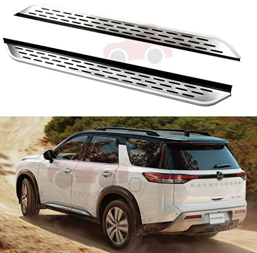 FTAPACCE 2 piezas de estribos laterales Nerf barras estribantes Protector de pedal lateral para todos los nuevos Nissan Pathfinder 2022