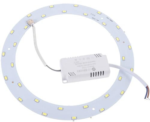 Uonlytech SMD 5730 30-Led Magnetic Circular Led Ceiling Light Panel with Lamp Cover for Indoor Office and Home Lighting Pure White 7.87In