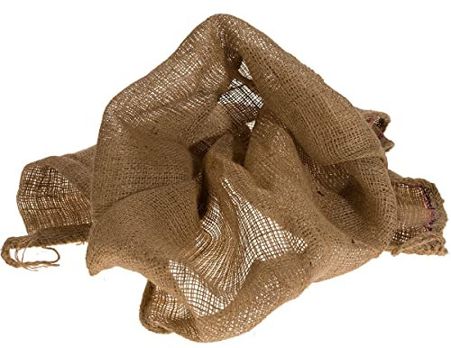 DéVa Sac de protection en jute naturel 60 cm x 80 cm 250 g – Toile de jute – Décoration en toile de jute – Protection hivernale