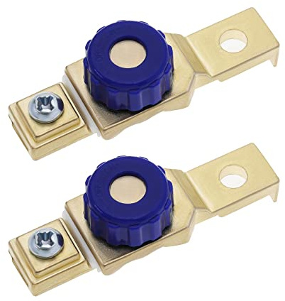 YINETTECH 2 x Batterie-Trennschalter, 6 V, 12 V, 80 A, Motorrad-Batterie-Trennschalter, Terminal, Schnelltrennung, Isolator für Stromtrennung, Abschaltung