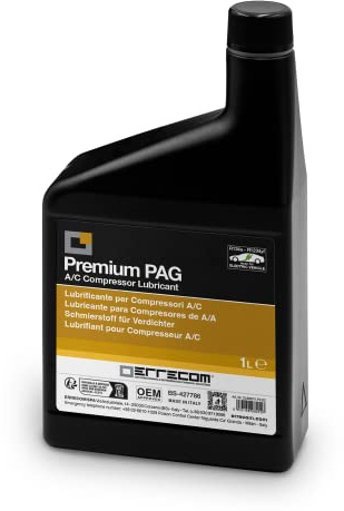 Errecom PAG Universal - 1 L, Lubricante Compresores de Aire Acondicionado de Automóviles, incluidos compresores eléctricos, que funcionan con gas refrigerante R134a y R1234yf