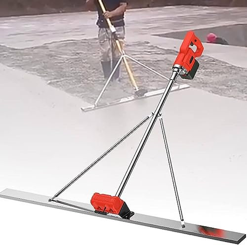 MOXAC Elektrischer Betonschaber, Betonestrich-Endbearbeitungs-Vibrationswerkzeug, 6000 U/min, 150 cm Klinge, Betonoberflächen-Estrich-Endbearbeitungswerkzeug mit Schaber und Vibrationsmotor