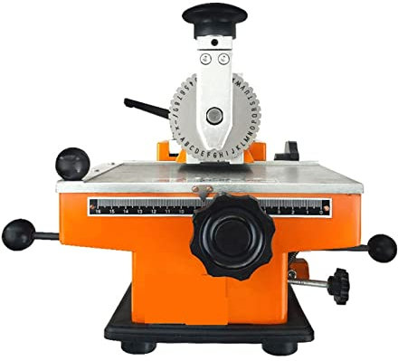 KOZWAY YL-360 pequeña máquina de Marcado semiautomática de Escritorio, Placa de identificación de Metal, Herramienta de Tallado de Mosaico, máquina de Grabado de letreros, Impresora