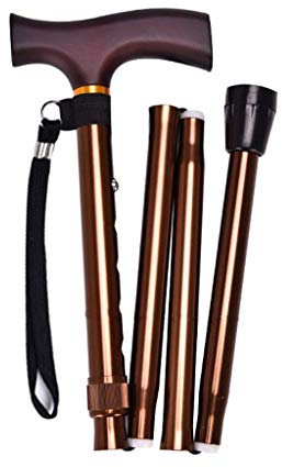 Bastón Plegable Ajustable bastón para Hombres y Mujeres bastón portátil para equilibrar la Movilidad Ligero Plegable con Estuche de Transporte FAYGZ Warm as Ever
