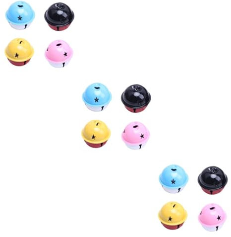 Lurrose 12stücke Teiliges Bunte Mini-Glocken Aus Metall Jingle Bells Für Weihnachtsdekoration -Handwerk Schmuckanhänger Und Kreative Bastelprojekte Für Festliche Anlässe