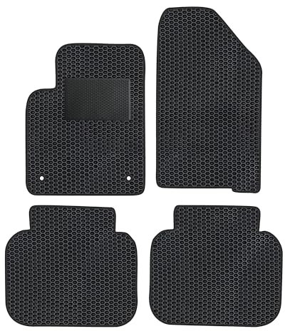 moto-MOLTICO Eva Fußmatten Auto - Automatten passend für FIAT Freemont 2011-2015 5 Personen (mit Verstärkung), rutschfeste und Wasserfeste Autoteppiche