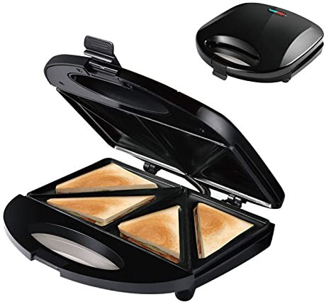 PAHION Mini-Waffelmaschine Sandwichmaker Waffeleisen Maschine Antihaft Doppelseitige Gleichmäßige Erwärmung Für Fluffige Goldene Waffeln, Paninis, Hash Browns 1200W