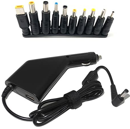 lansuiyour Multi-type 19V 4.74A 45W-65W-90W Power Supply Car Laptop Adapter With USB 5V 2.1A For Tablets & Phones