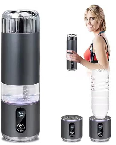 FXNFXLA Botella De Agua De Hidrógeno Mejorada (2025), Ionizador Portátil De Agua De Hidrógeno, Vaso De Regalo Recargable, Ideal para El Hogar, La Oficina, Viajes E Hidratación Diaria.