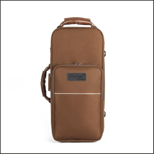 Omebaige Trumpet BGR Rectangular Case, Nylon Material 1200D Trumpet Case, Built-in Backpack Straps Trumpet Bag