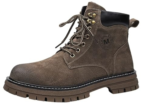 Trachtenschuhe Trachtenschuhe Herren - Oktoberfest Schuhe Trachtenstiefel Mit Schnürsenkel Anti-Rutsch Haferlschuhe Motorradschuhe Stiefel Dicke Sohle Bergsteigen