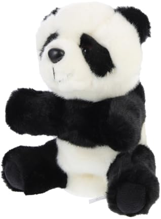 Toyvian Realistische Panda Handpuppe aus Weichem Pp baumwollmaterial Interaktives Eltern Junge Mädchen für Frühe Bildung Bequem Einfach zu Bedienen für Puppentheater