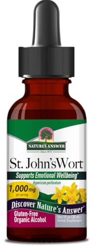 Natural's Answer StJoh'W.1000 mg de alcohol orgánico, 30 ml, extracto líquido