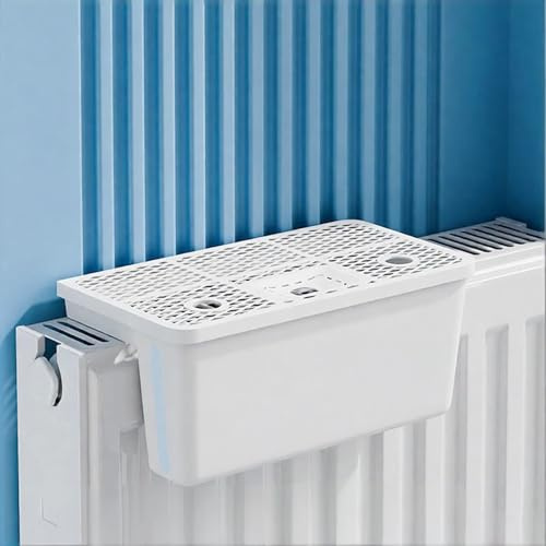 Umidificatore Termosifoni Ad Evaporazione Che Sfrutta Il Calore, Con Livello Dell'acqua Visibile E Trasparente, Grande Capacità Del Serbatoio(White1,4L)
