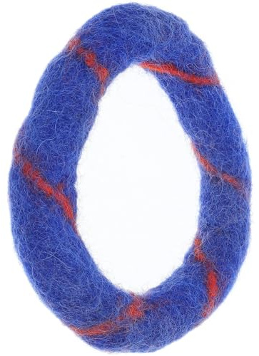 GAROZATION Cuscino Resistente e Decorativo per Ciotola Sonora in Feltro di Lana Porpora, Tappetino Rotondo per Meditazione e Pratica Buddista