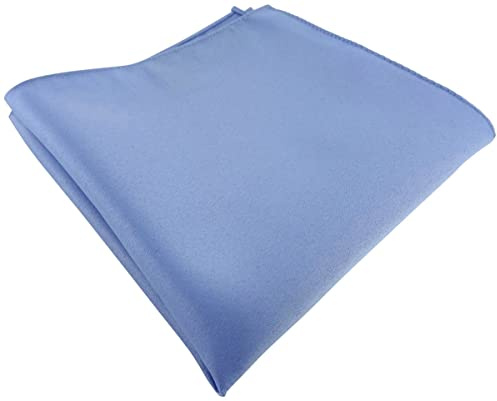 TigerTie - Satin Einstecktuch in einfarbig Uni - Tuch Polyester - Größe 26 x 26 cm